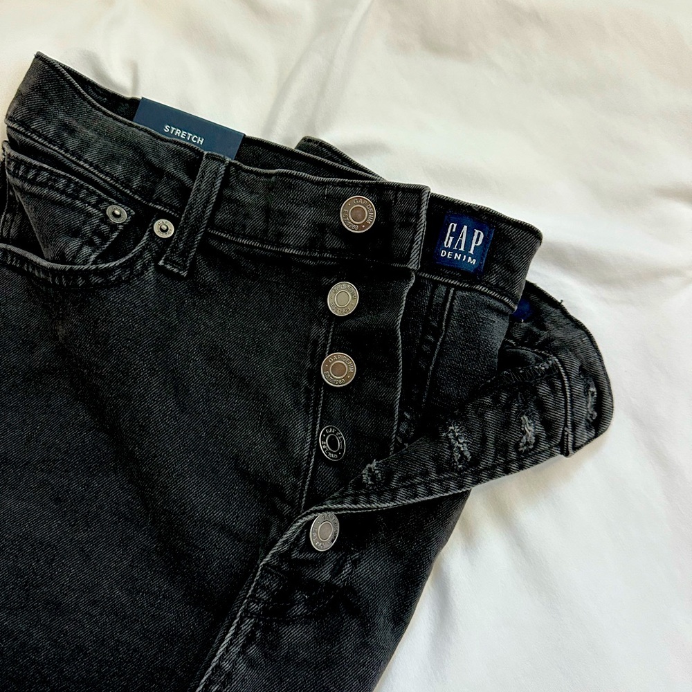 Gap denim black shorts
